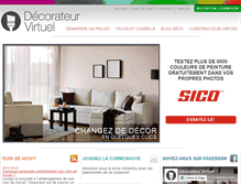 Tablet Screenshot of decorateurvirtuel.com
